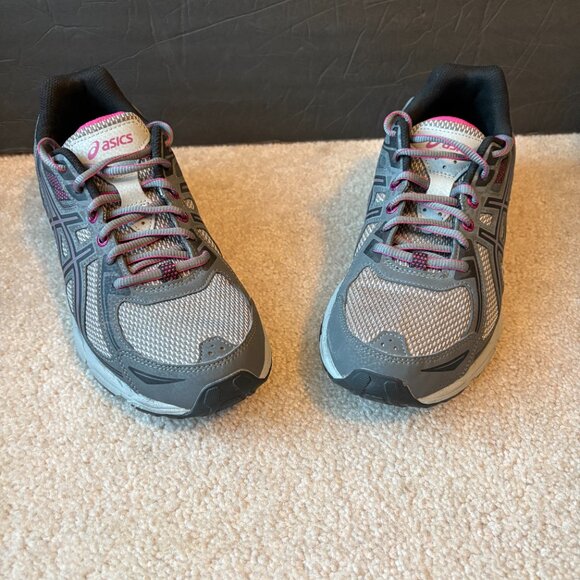 Asics Gel Venture 6 Women's Trail Running Hiking Shoes Size 9.5 Gray Pink T7G6N - Picture 2 of 10